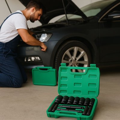 coffret a douilles mecanique moteur voiture