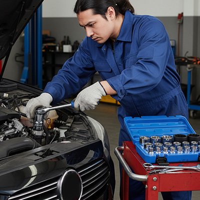 coffret a douilles voiture mecanicien reparation