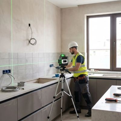 laser de chantier rotatif pour alignement prises