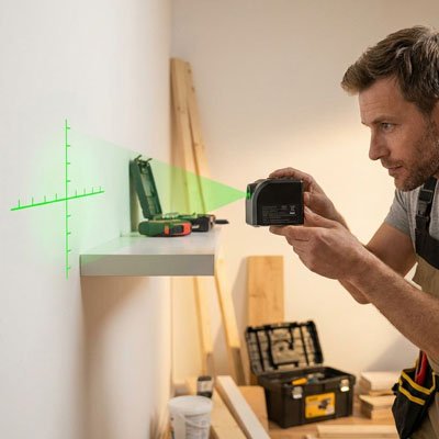 laser niveau vert avec graduations
