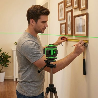 laser rotatif pour pose cadres
