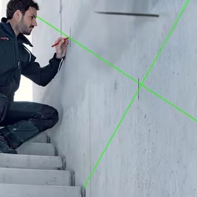 laser vert pour reperes dans escalier