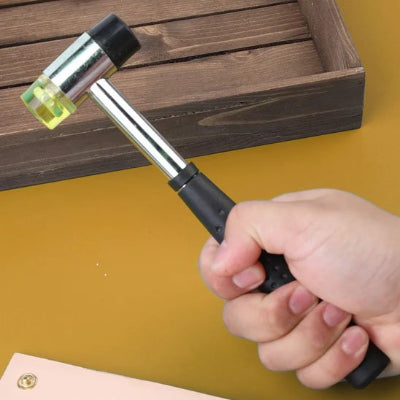 maillet caoutchouc double embout manche ergonomique antiderapant