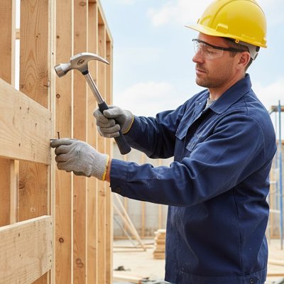 marteau de couvreur assemblage de panneaux de bois