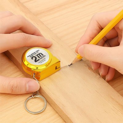 metre ruban avec porte clefs