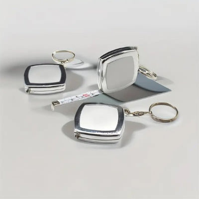 metre ruban boitier gris brillant