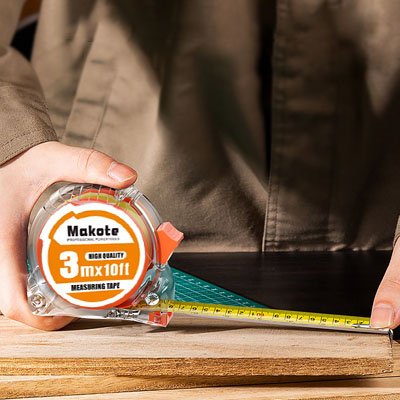 metre ruban ergonomique orange