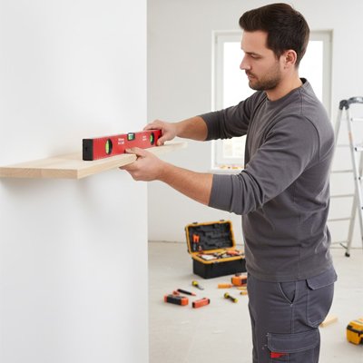 niveau a bulle pour controle position etagere