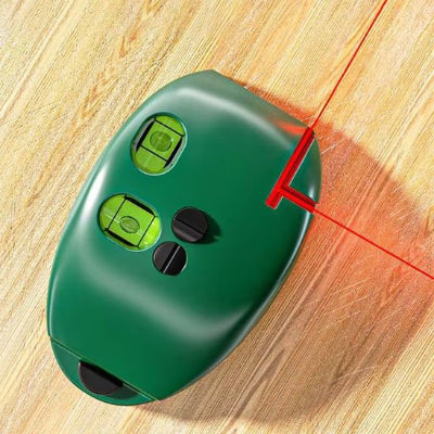 niveau laser deux faisceaux perpendiculaires et bulles de niveau