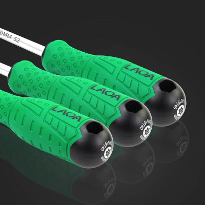 tournevis etoile gros plan sur poignées caoutchouc